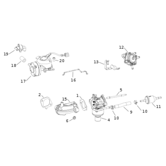 Fuel System Assembly for Kohler KS530 Engines