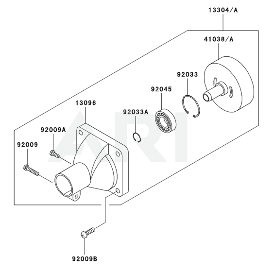 Housing for Kawasaki KTR26AC String Trimmers