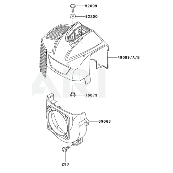 Cooling Equipment for Kawasaki KTR27A String Trimmers