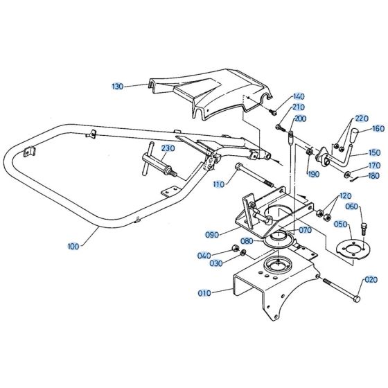 Handle Assembly for Kubota AT70S Tiller