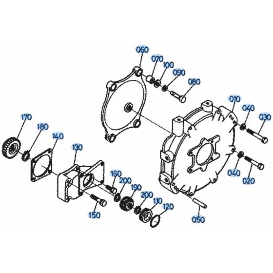 Pump Housing Assembly for Kubota KH101 Mini Excavator