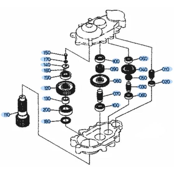 Swivel Gear Assembly for Kubota KH101 Mini Excavator