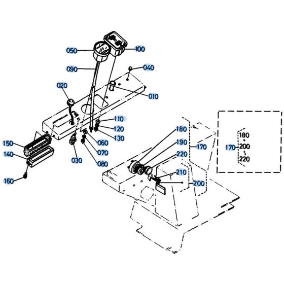 Instrument Panel Assembly for Kubota KH151 Mini Excavator