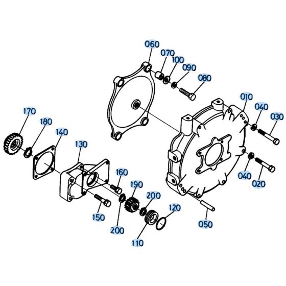 Pump Housing Assembly for Kubota KH151 Mini Excavator