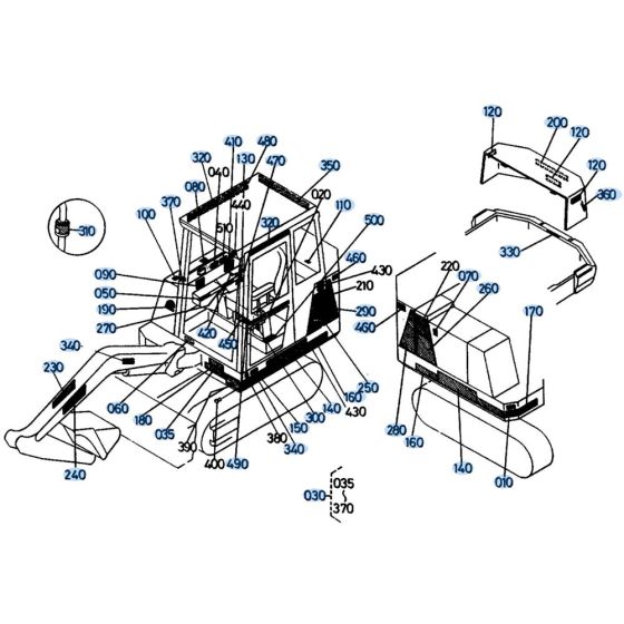 Decals for Kubota KH151 Mini Excavator