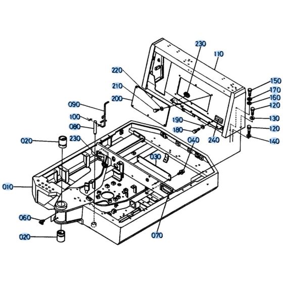 Swivel Frame Assembly for Kubota KH151 Mini Excavator
