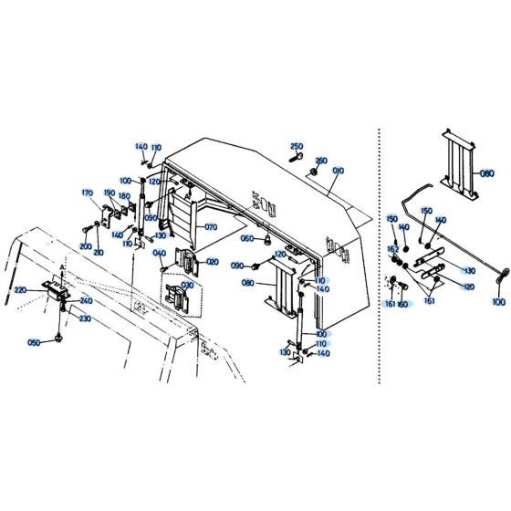 Bonnet Assembly for Kubota KH151 Mini Excavator