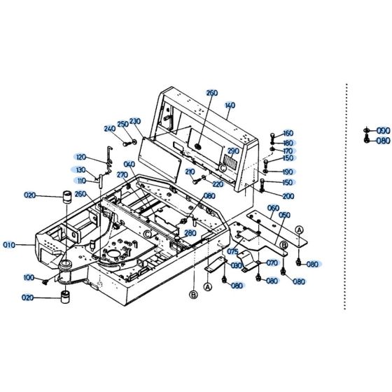 Swivel Frame Assembly for Kubota KH191 Mini Excavator