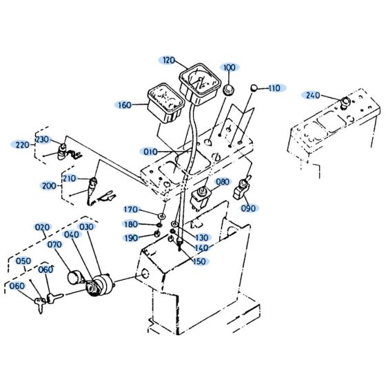 Instrument Panel for Kubota KH35