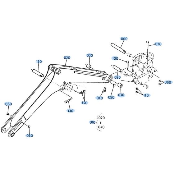 Boom Assembly for Kubota KH35