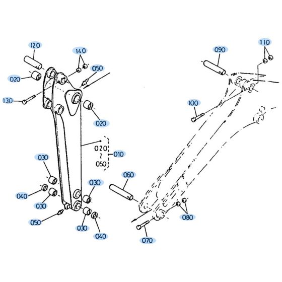 Arm Assembly for Kubota KH35