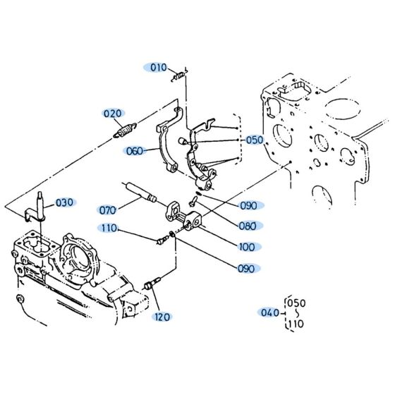 Governor Assembly for Kubota KH35