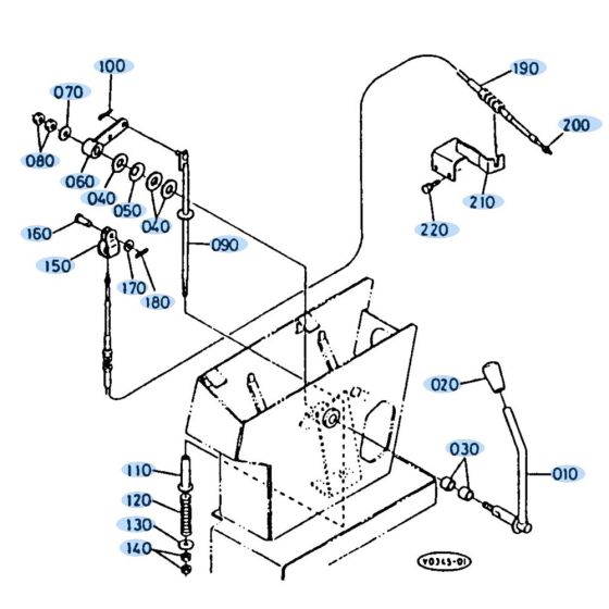 Accelerator Lever for Kubota KH35