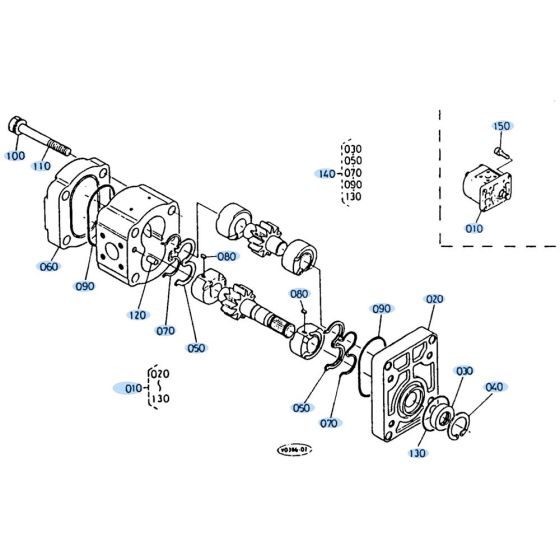 Gear Pump for Kubota KH35
