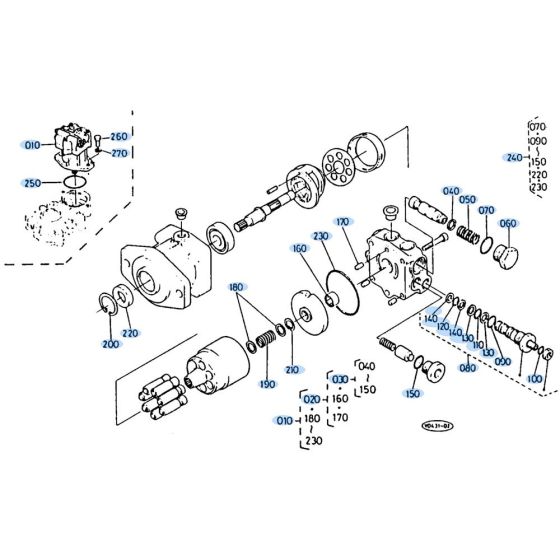 Swivel Motor Assembly for KH35