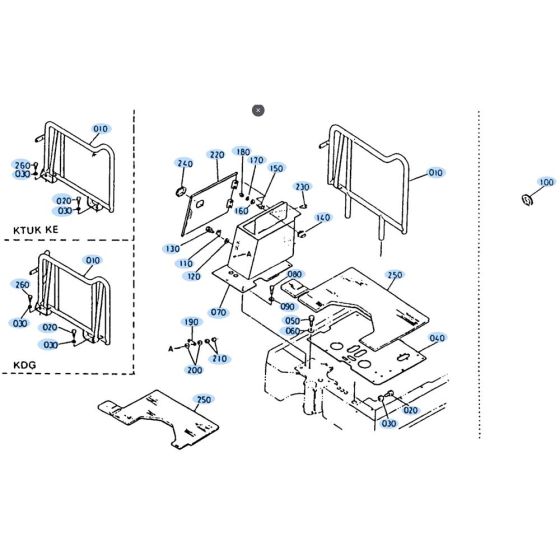 Kubota KH35 Floor Plate