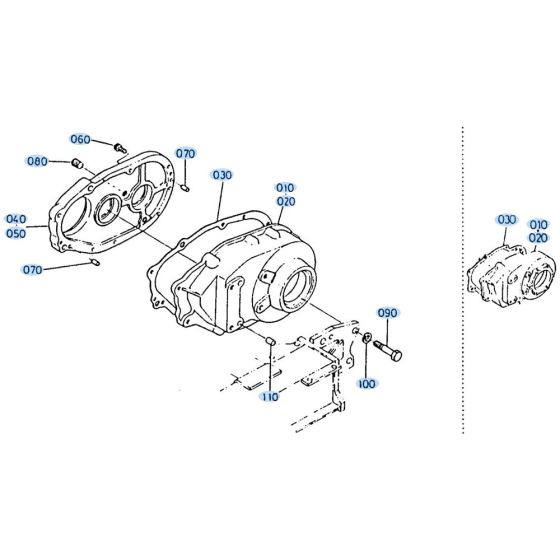 Drive Gear Case for Kubota KH35