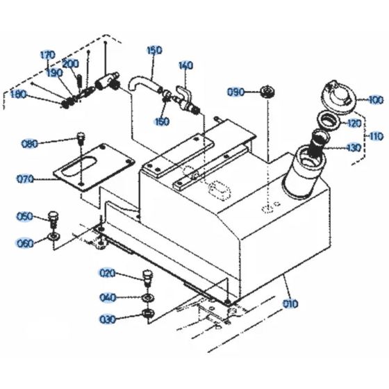 Fuel Tank Assembly for Kubota KH36