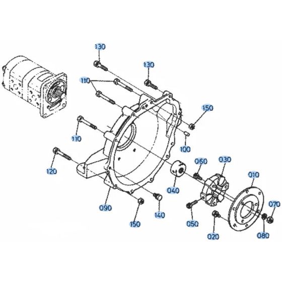 Pump Housing for Kubota KH36