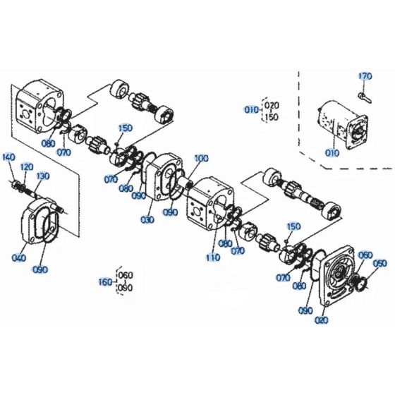 Gear Pump for Kubota KH36