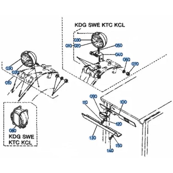 Light Assembly for Kubota KH36