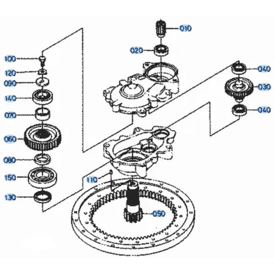 Swivel Gear Assembly for Kubota