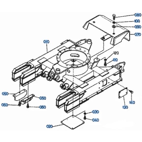 Track Frame Assembly for Kubota KH36
