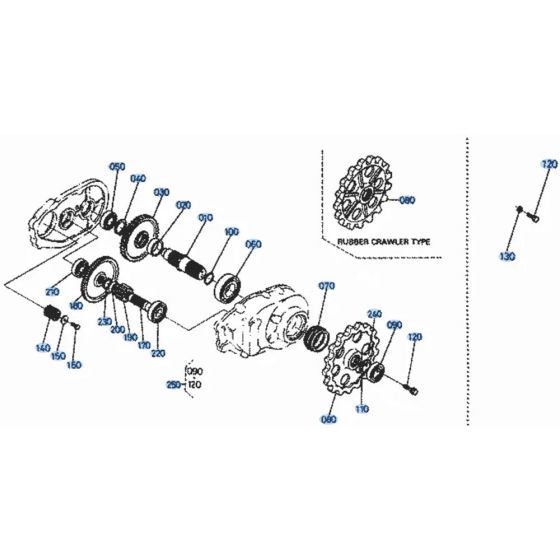 Drive Gear Assembly for Kubota