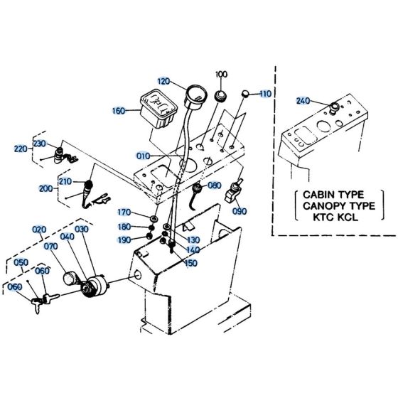 Instrument Panel for Kubota KH41