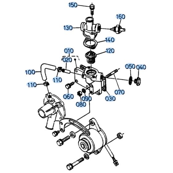 Water Flange Assembly for KH41