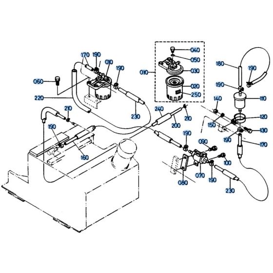 Fuel System for Kubota KH41