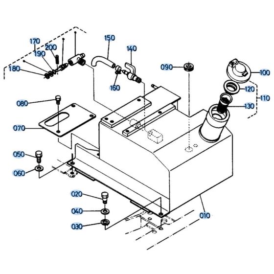 Fuel Tank Assembly for Kubota KH41