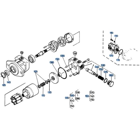 Drive Motor Assembly for Kubota