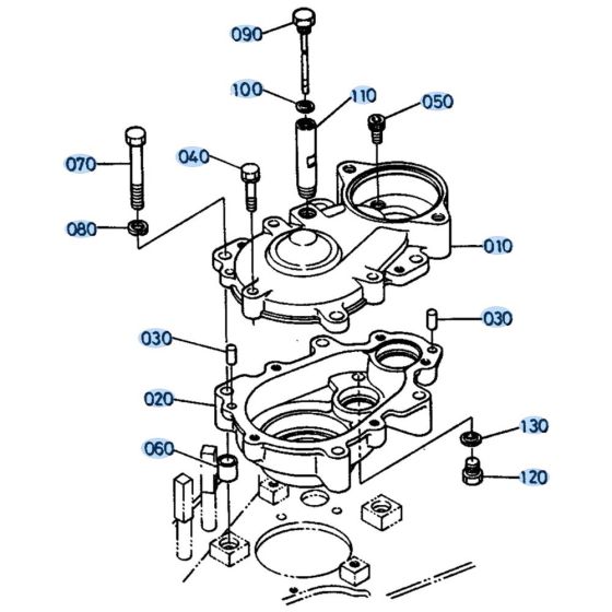 Swivel Gear Case for Kubota KH41