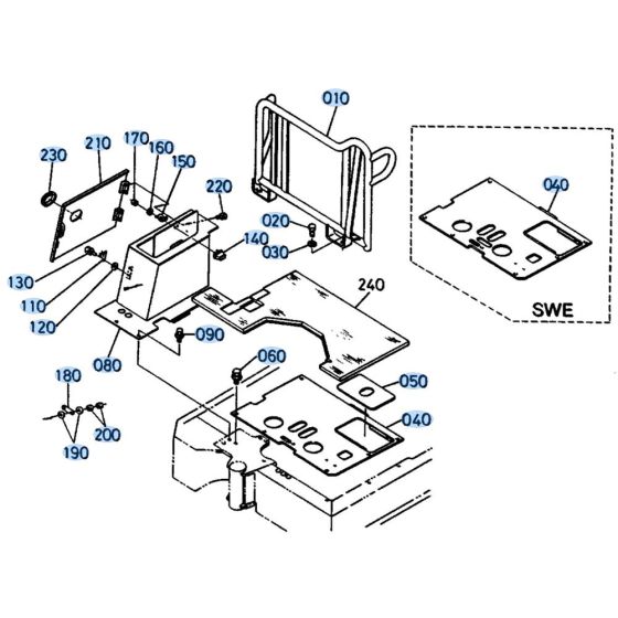 Kubota KH41 Floor Plate