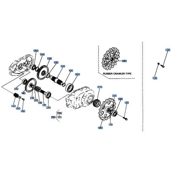 Drive Gear Assembly for Kubota KH41