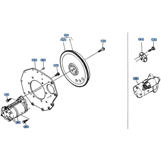 Flywheel Assembly for Kubota KH41