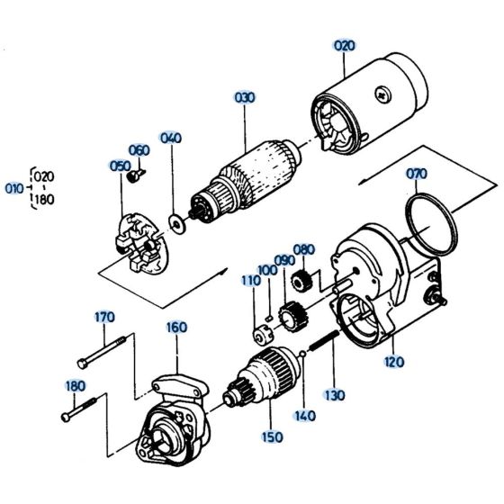 Starter Assembly for Kubota KH41