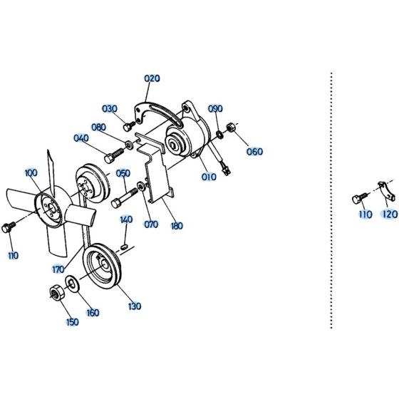 Dynamo Assembly for Kubota KH41