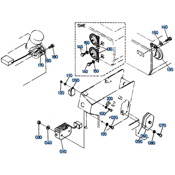 Horn Assembly for Kubota KH41