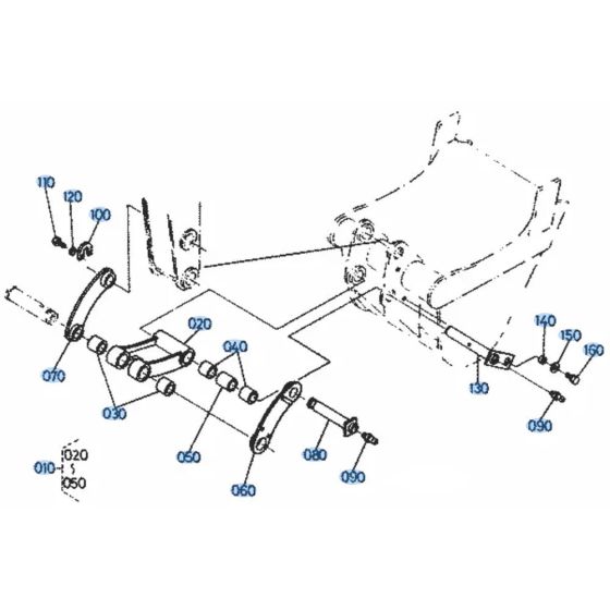 Bucket Link Assembly for Kubota KH51