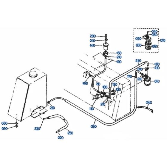Fuel System for Kubota KH51