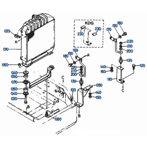 Radiator Assembly for Kubota KH51