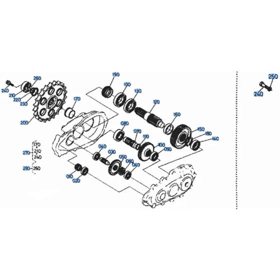 Drive Gear Assembly for Kubota KH51