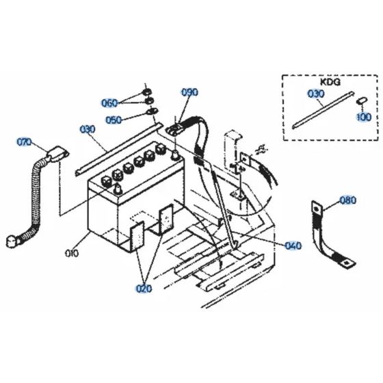 Battery Assembly for Kubota KH51