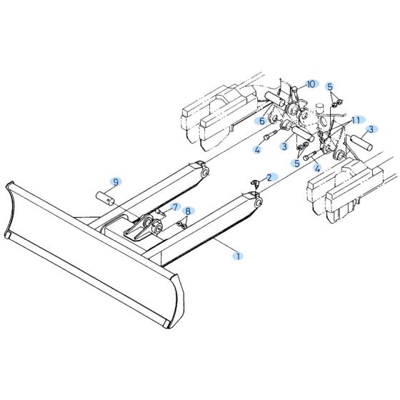 Dozer Assembly for Kubota KH60