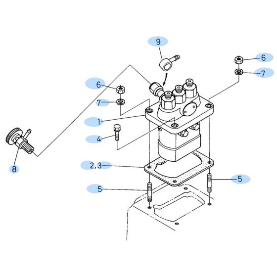 Injection Pump for Kubota KH60