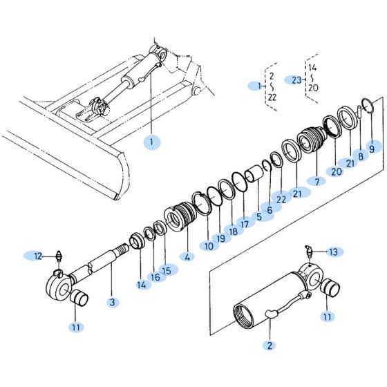Dozer Cylinder Assembly