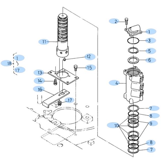 Rotary Joint for Kubota KH60