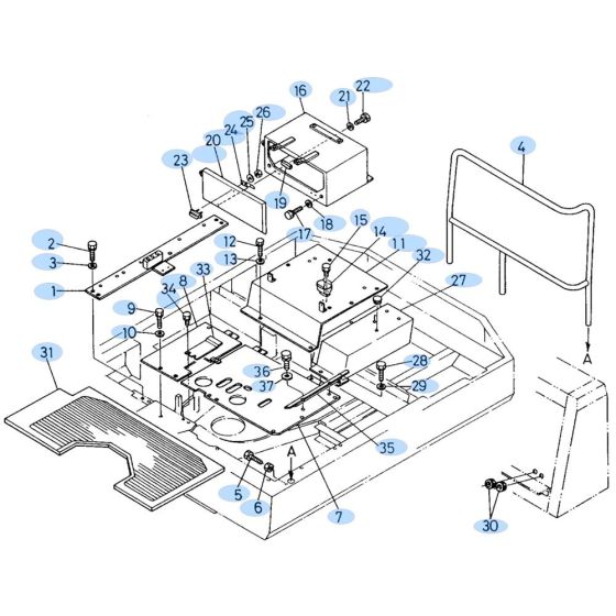 Floor Plate for Kubota KH60
